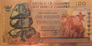 Elefante Doble (100 Yottalillion Zimbabwe)